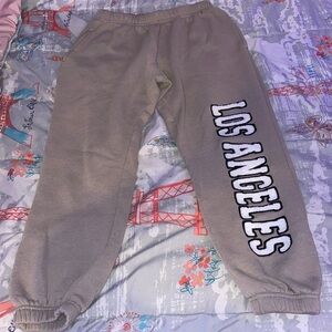 Tan small joggers from Charlotte Russe